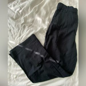 Abercrombie Linen-Blend Tailored Wide Leg Pant